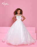 Sugar Kayne Girls Pageant Dress – Beaded Bodice Ballgown