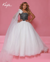 Sugar Kayne Girls Pageant Dress Crystal Ball Gown