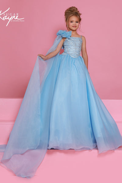 Sugar Kayne Girls Pageant Dress Crystal Ball Gown
