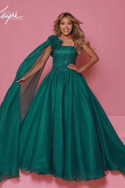 Sugar Kayne Girls Pageant Dress Crystal Ball Gown