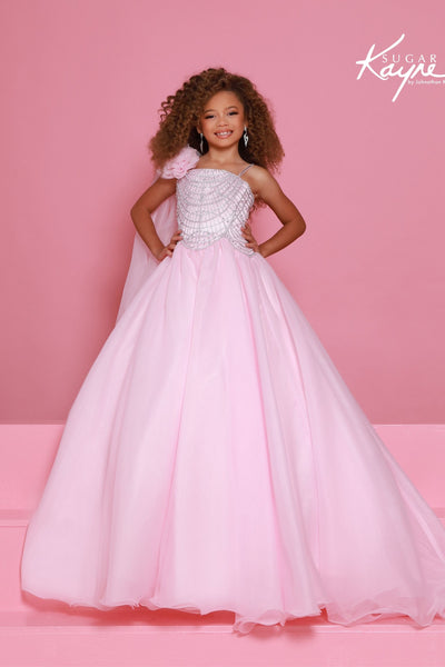 Sugar Kayne Girls Pageant Dress Crystal Ball Gown
