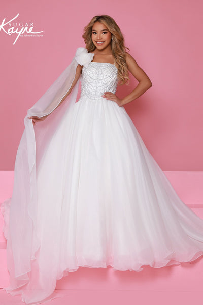 Sugar Kayne Girls Pageant Dress Crystal Ball Gown