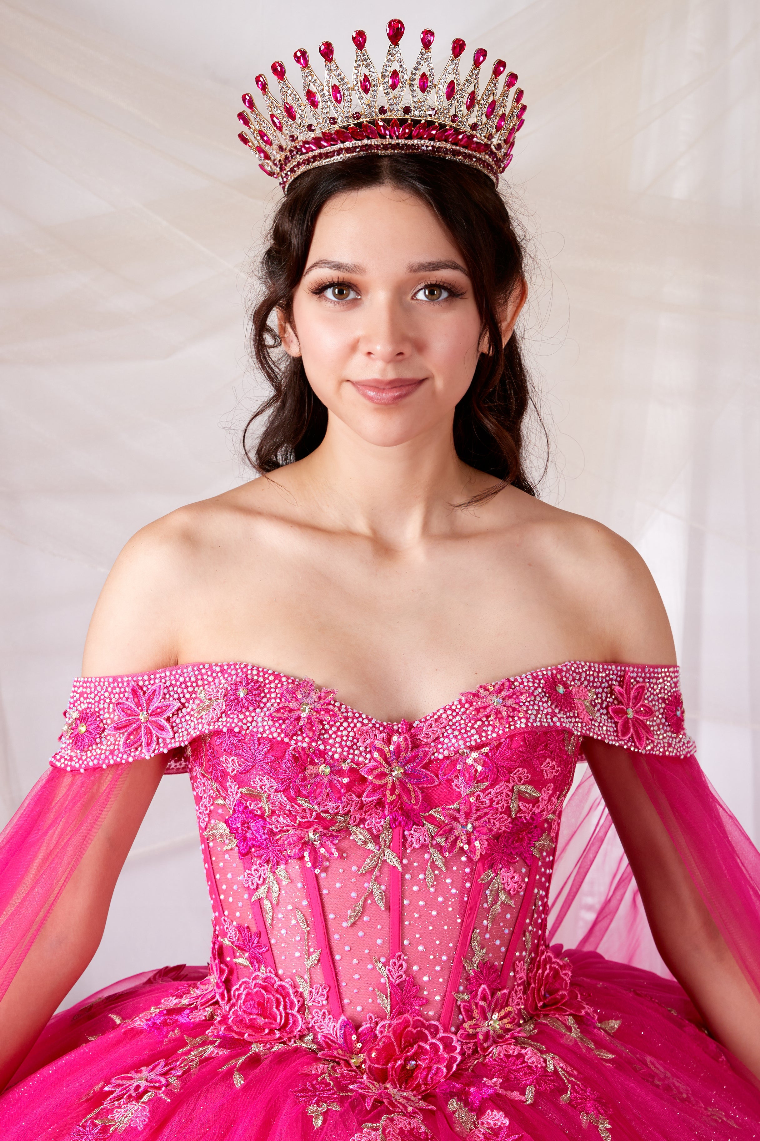 Maritza Hot Pink Quinceaera Dress Princess Collection Lilac / LARGE Maritza Hot Pink Quinceaera Dress Princess Collection Lilac / LARGE