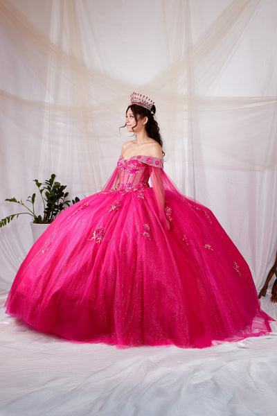Maritza Hot Pink Quinceañera Dress – Princess Collection