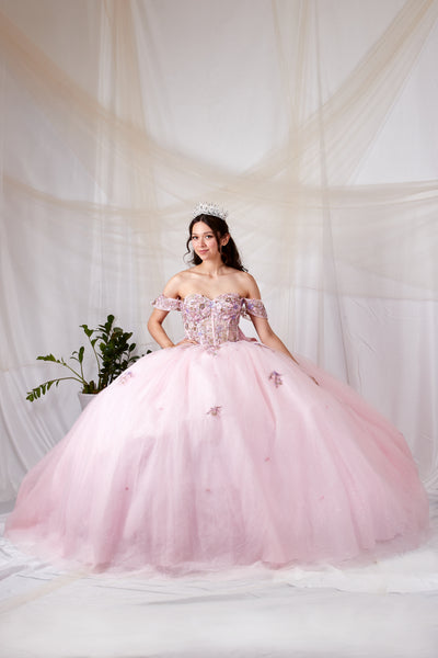 Alessandra Bloom Pink Princess Ball Gown | Quinceañera Dress