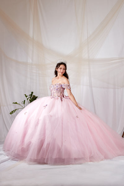 Alessandra Bloom Pink Princess Ball Gown | Quinceañera Dress