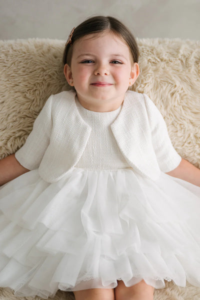 Seloria Grace Off White Dress & Jacket Set | Teter Warm