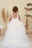 Amalee Couture Gorgeous Flower Girl 1st Communion Floor Length Dress