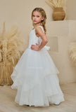 Teter Warm Gorgeous Flower Girl Communion Party Lace Tulle Dress