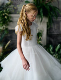 Teter Warm Couture Girls Lace Tulle Communion Special Occasion Dress