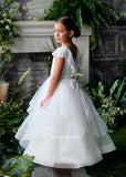 Teter Warm Couture Girls exquisite Lace Tulle Floor Length Dress