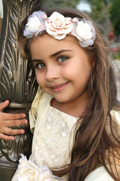 Venetian Couture Girls Headband | Couture Kids Flower Headband