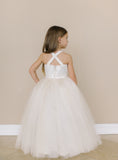 Girls First Communion Tulle Dress | Flower Girl Dress By Amalee Couture
