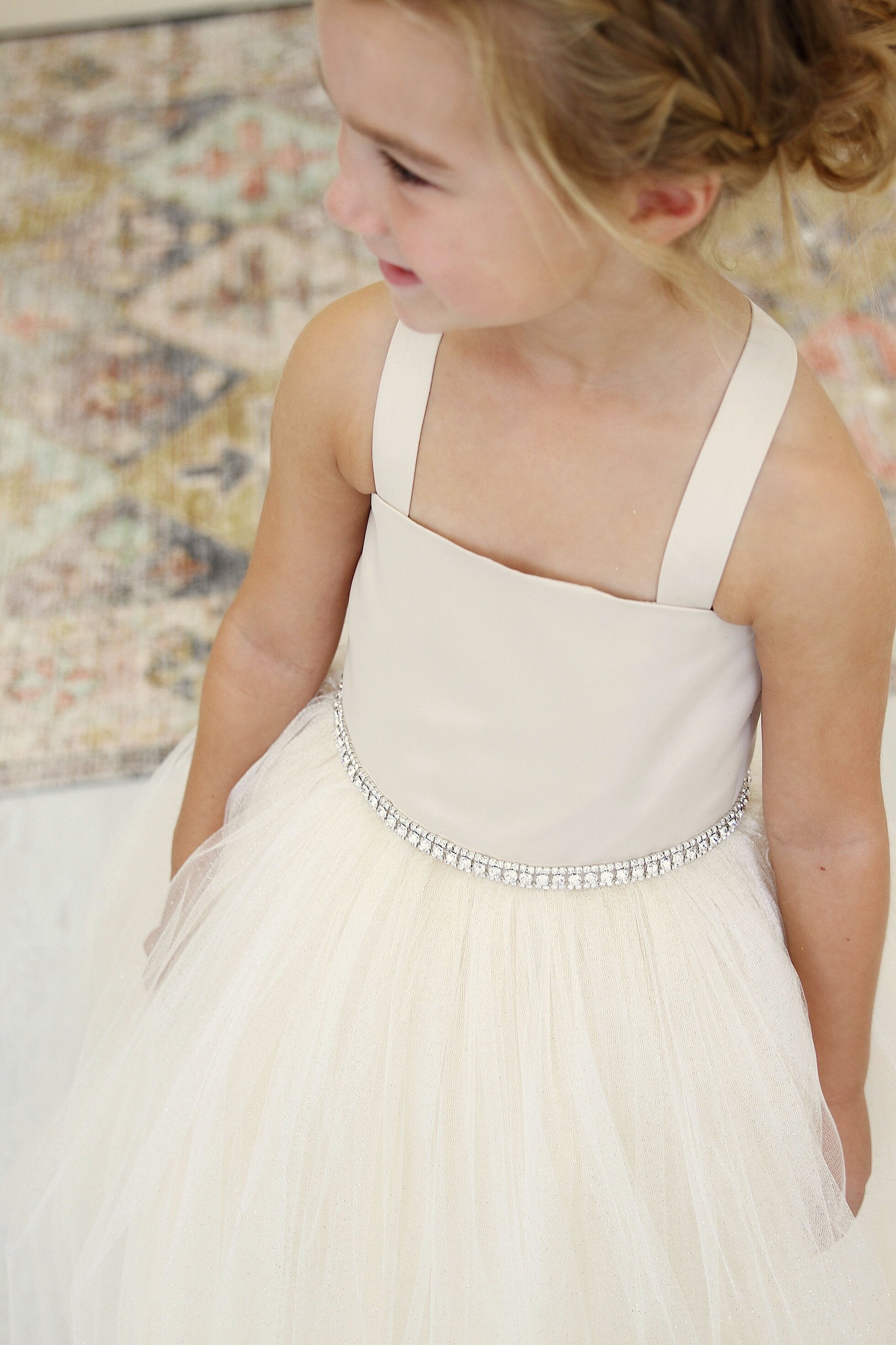 Girls First Communion Tulle Dress | Flower Girl Dress By Amalee Couture