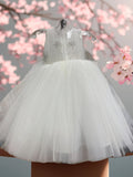 Aurora Tulle Dress | Amalee Couture Communion & Flower Girl Gown