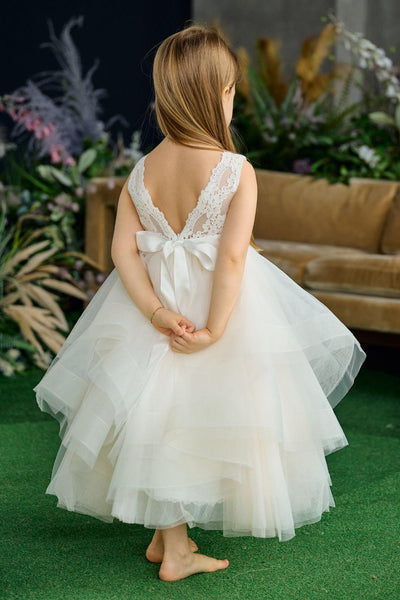Zariah Tulle Tiered Dress – Communion & Pageant Dress
