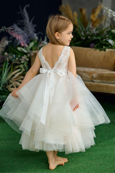 Zariah Tulle Tiered Dress – Communion & Pageant Dress