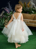 Zariah Tulle Tiered Dress – Communion & Pageant Dress