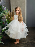 Teter Warm Couture Special Occasion Lace Tulle Flower Girl Dress