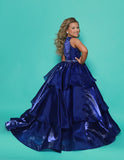 Royal & White Girls Pageant Ball Gown | Kate Parker 2Cute