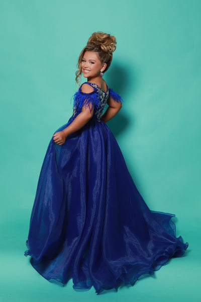 2Cute by Kate Parker Girls Pageant Gown - Bubblegum & Royal