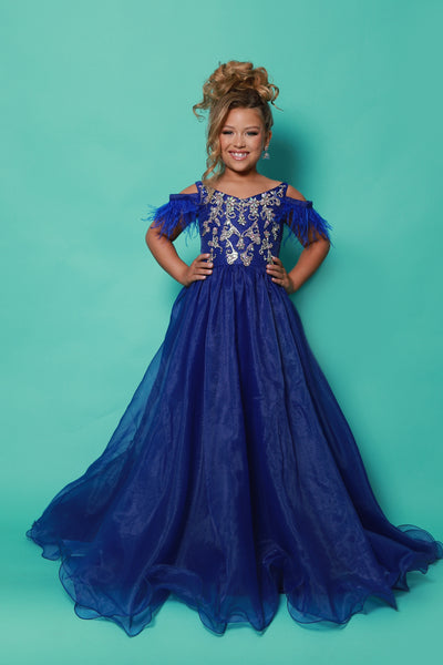2Cute by Kate Parker Girls Pageant Gown - Bubblegum & Royal