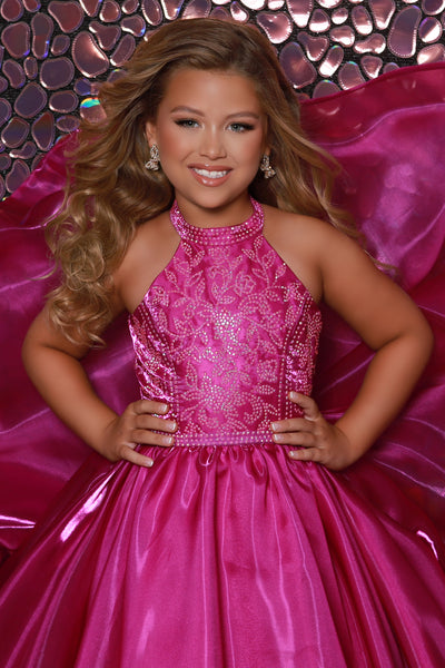 2Cute Kate Parker Girls Pageant Dress – Magenta & Royal Gown