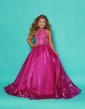 2Cute Kate Parker Girls Pageant Dress – Magenta & Royal Gown
