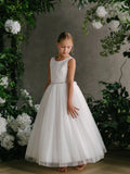 Teter Warm Couture Embroidered Lace Tulle Communion Special Occasion Dress