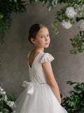 Julianna Lace Tulle Dress – Communion & Flower Girl Gown