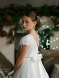 Alina White Lace Dress – Communion & Flower Girl Gown