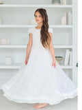 Alina White Lace Dress – Communion & Flower Girl Gown
