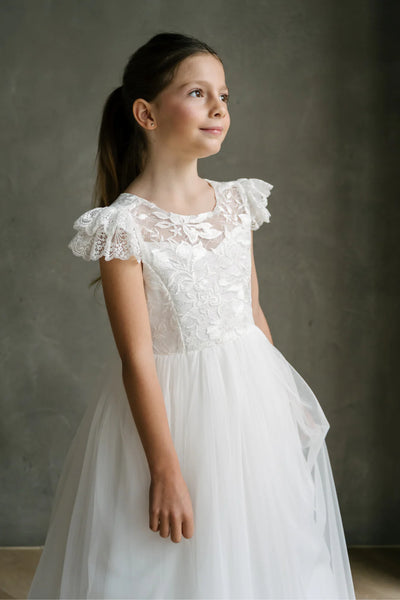 Adeline Teter Warm Couture Lace Communion Dress