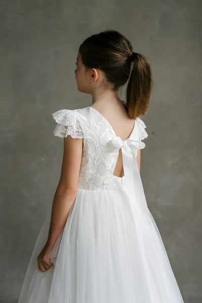 Adeline Teter Warm Couture Lace Communion Dress