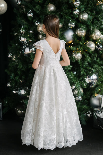 Luciana Teter Warm Couture Lace Communion Dress