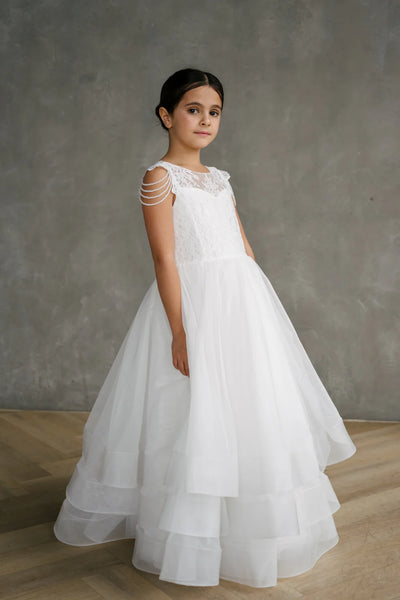 Lorelai | Teter Warm Couture Pearl Lace Communion Dress