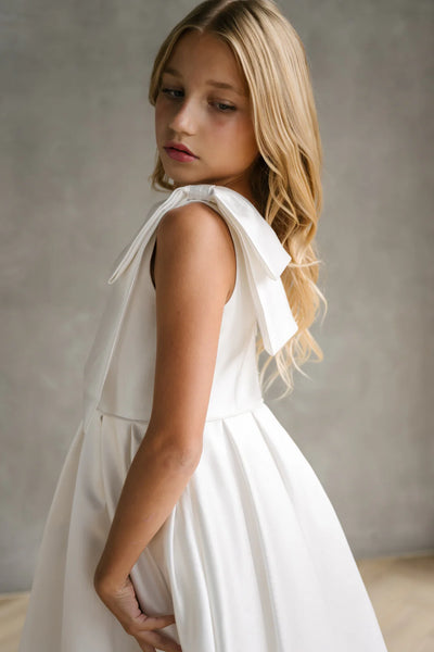 Teter Warm Couture Girls Communion Satin Special Occasion Dress