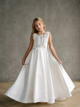 Teter Warm Couture Girls Communion Satin Special Occasion Dress