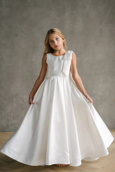 Teter Warm Couture Girls Communion Satin Special Occasion Dress