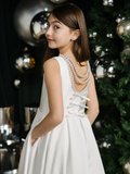 Teter Warm Couture Pearl Back Communion Dress for Girls