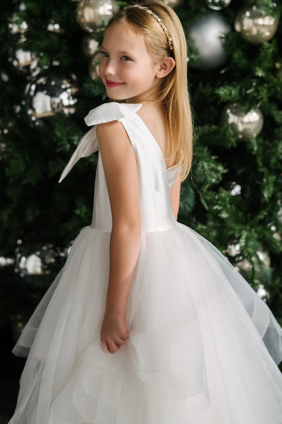 Adelise Pearl Girls Communion Dress | Teter Warm Couture