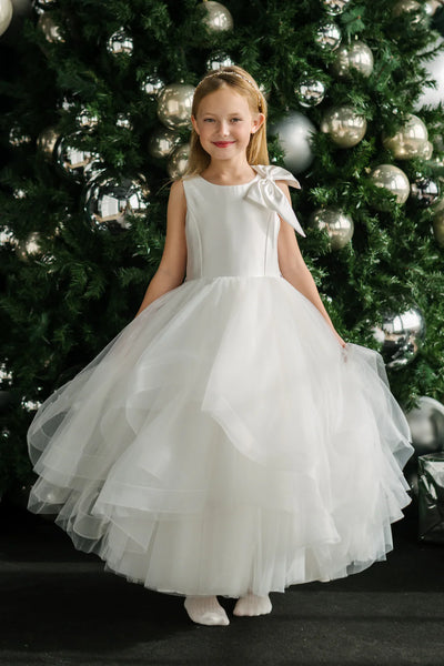 Adelise Pearl Girls Communion Dress | Teter Warm Couture
