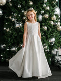 Teter Warm Couture Lace & Satin Communion Dress – Girls