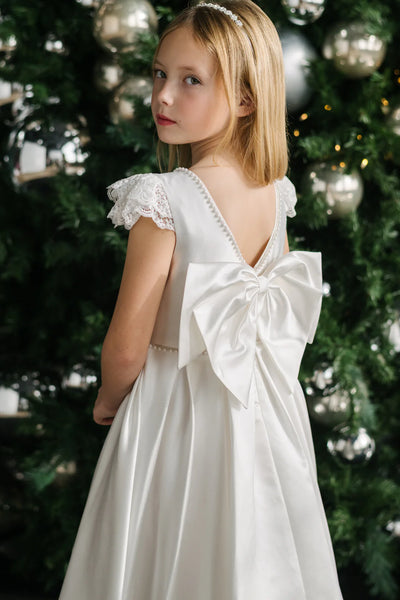 Tori | Teter Warm Couture Lace Satin Communion Dress