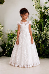 Teter Warm Couture Girls Lace Communion Dress