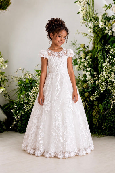 Teter Warm Couture Girls Lace Communion Dress