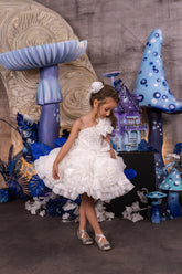 Fleur Radiance Dress - Custom White Flower Girl & Pageant Gown