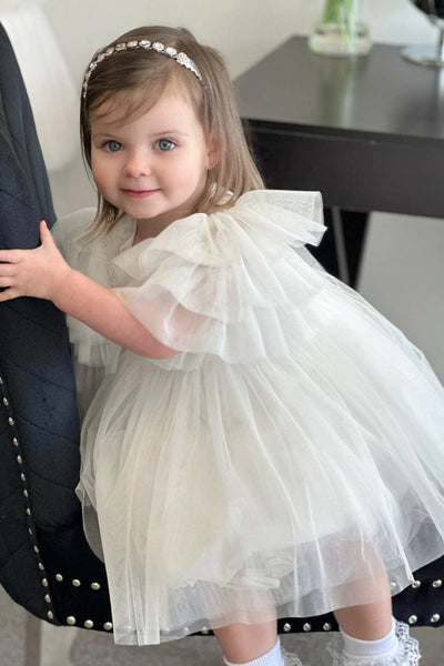 Teter Warm Couture Baptism Lace and Tulle Dress