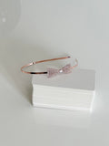 Rose Gold Rhinestone Bow Headband for Girls