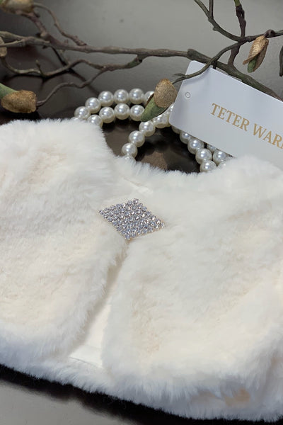 Teter Warm Couture Girls Beautiful Special Occasion Fur Jacket